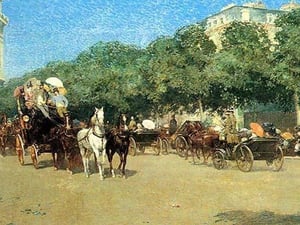 The Day of the Grand Prize [1] by Frederick Childe Hassam - Art Print