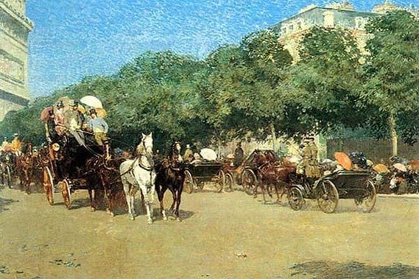 The Day of the Grand Prize [1] by Frederick Childe Hassam - Art Print