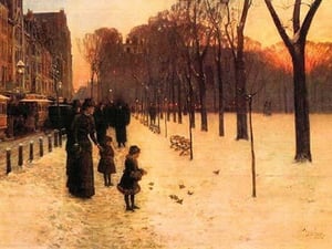 Boston in everyday twilight by Frederick Childe Hassam - Art Print