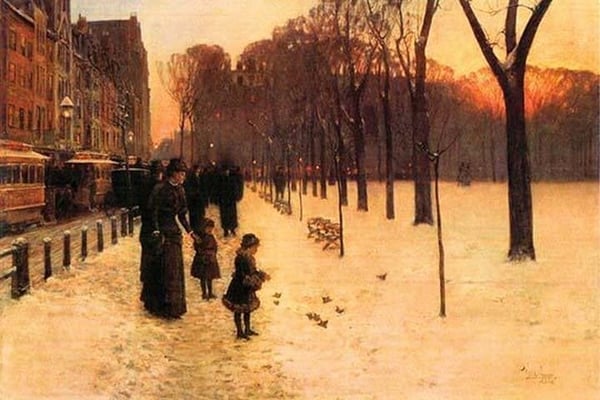 Boston in everyday twilight by Frederick Childe Hassam - Art Print