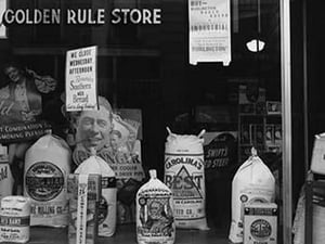 A Grocery Window by Dorothea Lange - Art Print