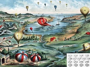 Balloon Game Board - Art Print