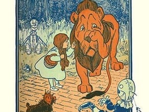 The Cowardly Lion by W. W. Denslow - Art Print