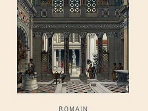 A Roman Interior by Auguste Racinet - Art Print