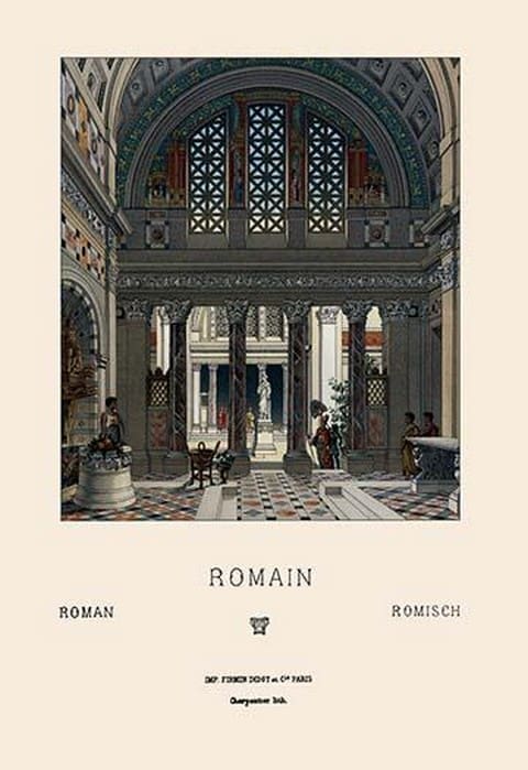A Roman Interior by Auguste Racinet - Art Print