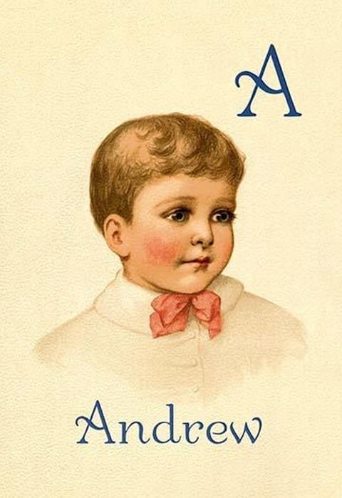 A for Andrew by Ida Waugh - Art Print