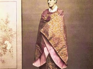 Man Wearing a Court Costume by Von Stillfried - Art Print