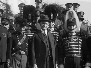 Pennsylvania National Guard Unit Visit President Coolidge - Art Print
