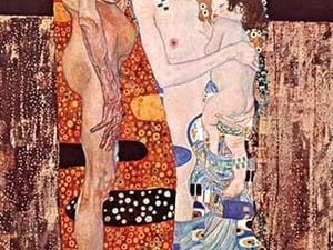 The Three ages of a Woman by Gustav Klimt - Art Print