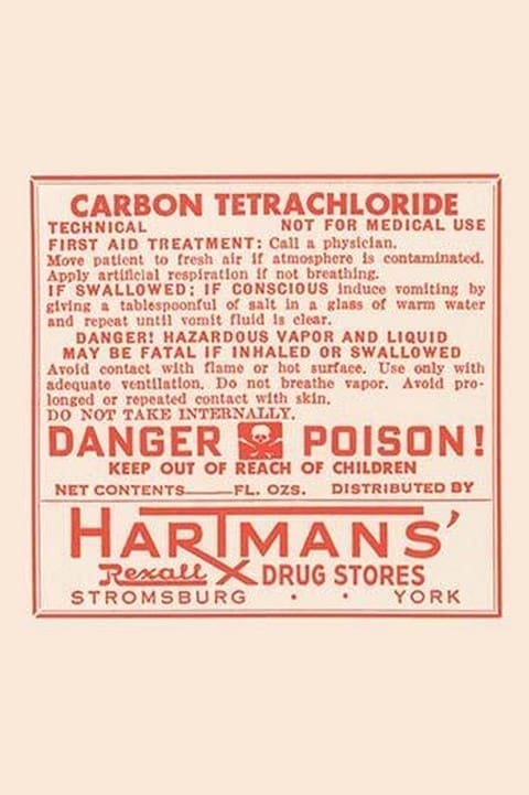 Carbon Tetrachloride - Art Print