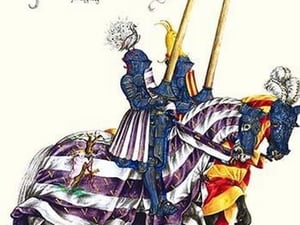 German Knights in Horseback in Procession by H. Burkmair 0 - Art Print