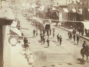 Deadwood Parade with Marching band by John C.H. Grabill - Art Print