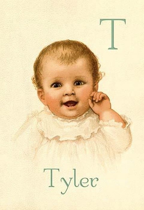 T for Tyler by Ida Waugh - Art Print