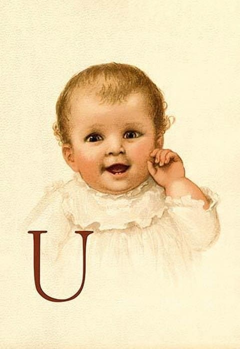Baby Face U by Ida Waugh - Art Print