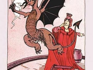 Gryphon and Ozma by John R. Neill - Art Print