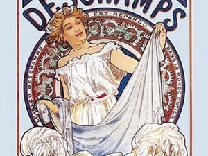 Bleu Deschamps en Vente Ici by Alphonse Mucha - Art Print