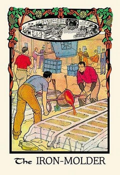 The Iron-Molder by H.O. Kennedy - Art Print