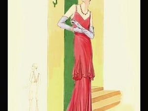 Scarlet Evening Gown by Atelier Bachroitz - Art Print