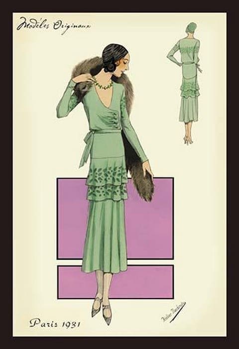 Modeles Originaur: In Green by Atelier Bachroitz - Art Print