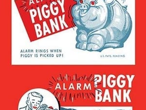 Alarm Piggy Bank - Art Print