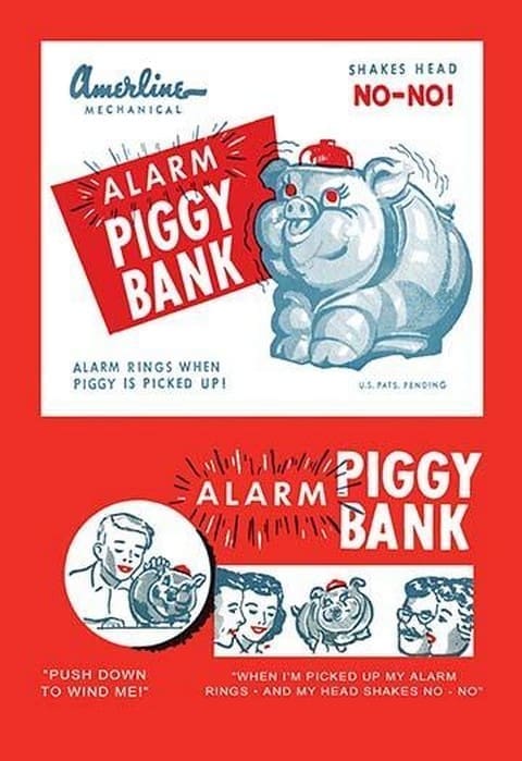 Alarm Piggy Bank - Art Print