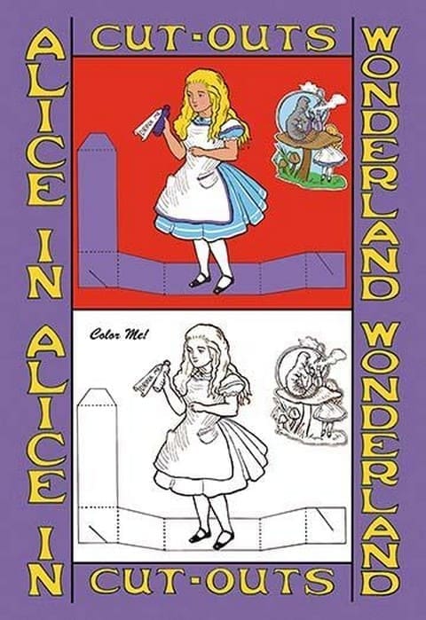 Alice in Wonderland: Drink Me - Color Me! by John Tenniel - Art Print