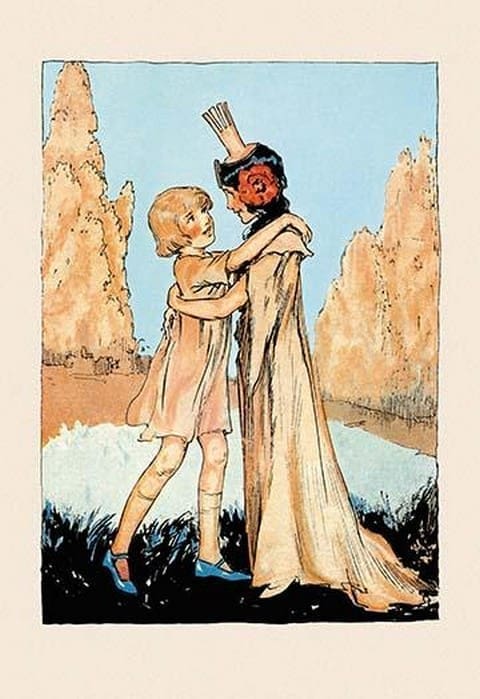 Betsy and Ozma by John R. Neill - Art Print