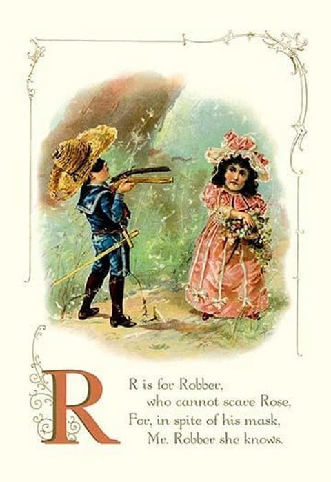 R is for Robber - Art Print