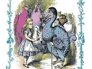 Alice in Wonderland: Dodo Gives Alice a Thimble by John Tenniel - Art Print