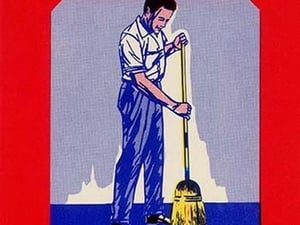 No. 9 Corn & Rattan Broom Label - Art Print