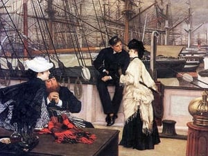 The Captain and his girl by James Tissot - Art Print