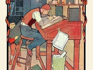 The Bookeeper by H.O. Kennedy - Art Print