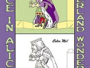 Alice in Wonderland: The King - Color Me! by John Tenniel - Art Print