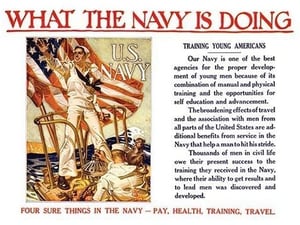 What the Navy is doing - Training young Americans Four sure things in the Navy - pay