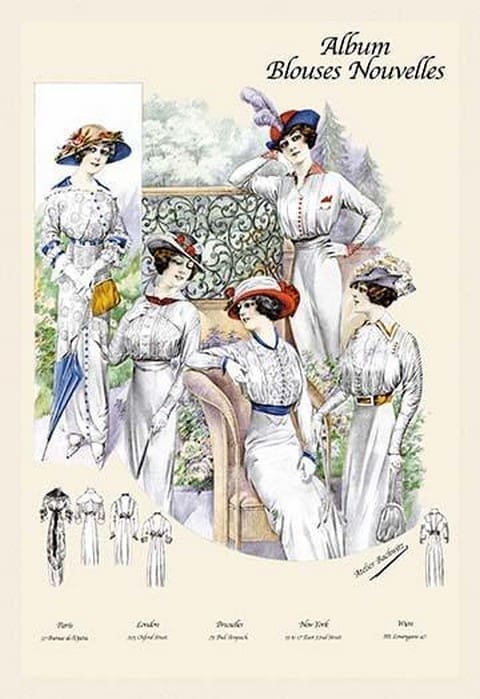 Album Blouses Nouvelles: Five Ladies of Leisure by Atelier Bachroitz - Art Print