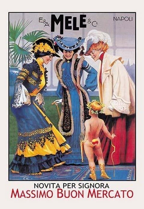 Cupid and E. A. Mele and Co. by Aleardo Villa - Art Print