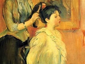 Hairstyle by Berthe Morisot - Art Print
