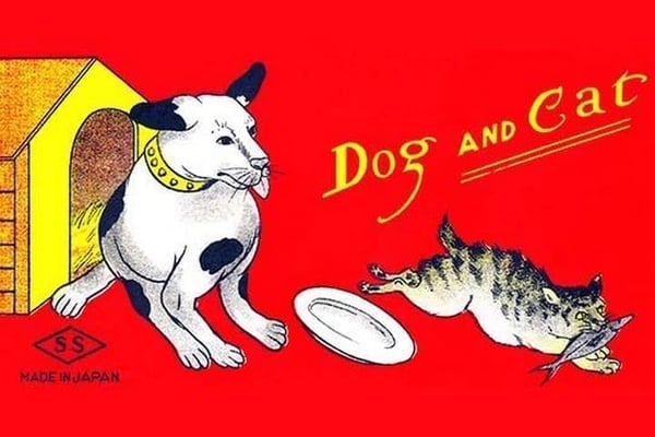 Dog and Cat - Art Print