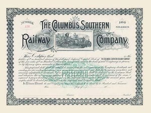 The Columbus Southern Railway Company - Art Print
