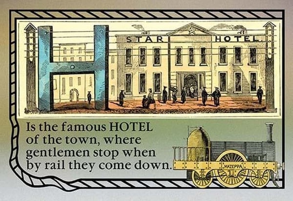H is the Famous Hotel - Art Print