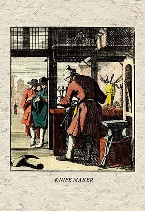 Knife Maker by J. A. C. Lohr - Art Print
