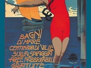 Cesenatico (Woman in Red) by Roberto Franzoni - Art Print
