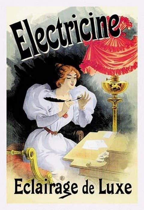 Electricine - Eclairage de Luxe by Jules Cheret - Art Print