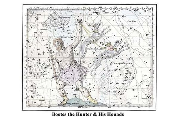 Bootes the Hunter & His Hounds by Alexander Jamieson - Art Print