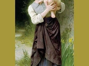 Brother And Sister by William Bouguereau - Art Print