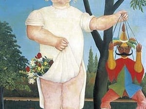 Child with Puppet by Henri Rousseau - Art Print