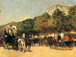The Day of the Grand Prize [2] by Frederick Childe Hassam - Art Print