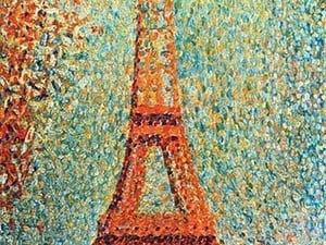 The Eiffel Tower by Georges Seurat - Art Print