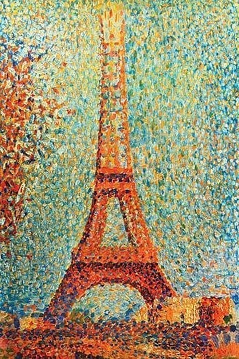 The Eiffel Tower by Georges Seurat - Art Print