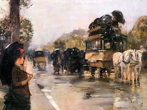 Champs Elys es Paris by Frederick Childe Hassam - Art Print